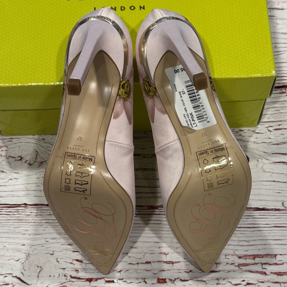 NIB Ted Baker Melnipic Pump in Light Pink Sz 37 Sz 6.5 - Picture 14 of 16